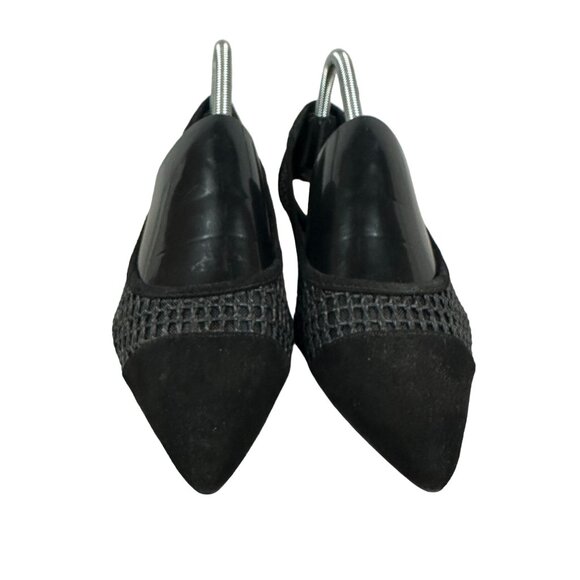 Jessica Simpson Chicvest Women's Mesh & Suede Pointed Toe Flats Black Size 8M - Picture 6 of 9
